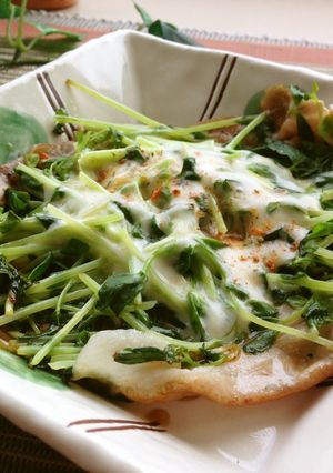 時短✿シャキシャキ豆苗＆豚しゃぶ重ね蒸焼-レシピのメイン写真