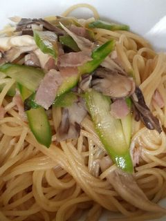 激うまベーコン舞茸アスパラの和風パスタ-レシピのメイン写真