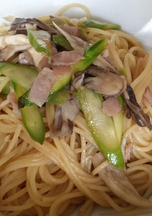 激うまベーコン舞茸アスパラの和風パスタ-レシピのメイン写真
