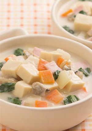こうや豆腐のチャウダー-レシピのメイン写真