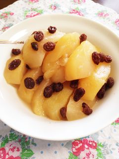 超簡単!!りんごとレーズンのコンポート-レシピのメイン写真