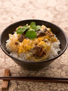いわしの蒲焼 ミルク卵とじ丼-レシピのメイン写真