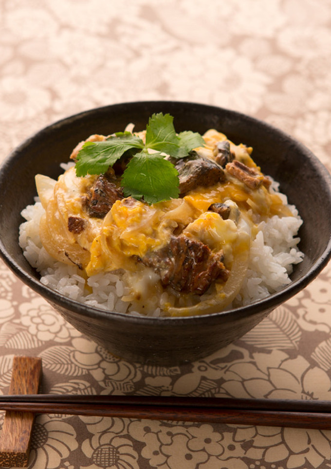 いわしの蒲焼　ミルク卵とじ丼-レシピのメイン写真