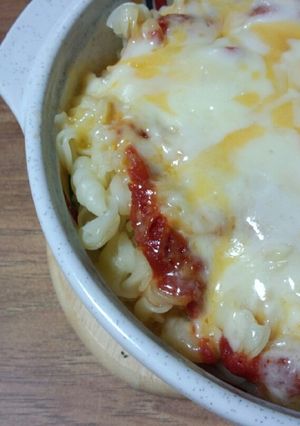 ☆ﾏｶﾛﾆのトマﾁ−焼き☆-レシピのメイン写真