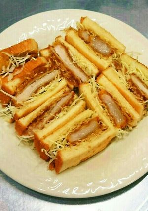 ジャワっ肉汁絶品簡単私のカツサンド-レシピのメイン写真