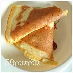 รูปของ ＨＭで♪豆腐&サツマイモ入りホットケーキ