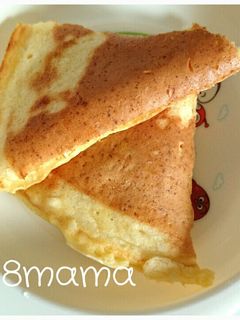 HMで♪豆腐&サツマイモ入りホットケーキ-レシピのメイン写真