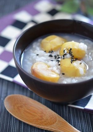 離乳食＆介護食にも！炊飯ジャーで栗お粥-レシピのメイン写真