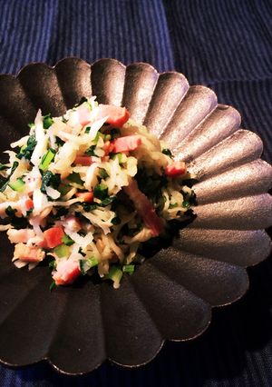 小松菜切干し大根ベーコンの炒め物-レシピのメイン写真