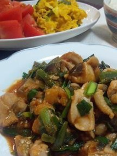 鶏肉となすのトマトケチャップ炒め-レシピのメイン写真