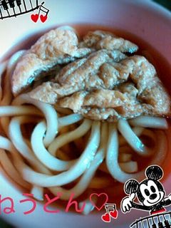 甘くてジュワっと、きつねうどん♡-レシピのメイン写真