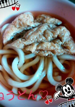 甘くてジュワっと、きつねうどん♡-レシピのメイン写真