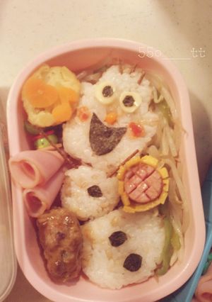 キャラ弁**オラフ♪-レシピのメイン写真