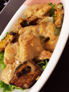 鶏胸肉とかぼちゃのオイマヨ和え-レシピのメイン写真