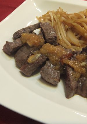 牛肉コロコロステーキ-レシピのメイン写真