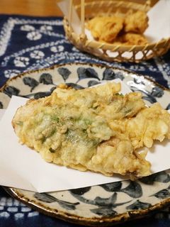 衣がサクサク☆鯵の大葉のせ天ぷら-レシピのメイン写真