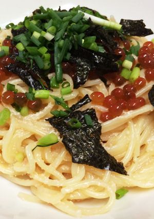絶品！簡単！めんたいイクラパスタ！-レシピのメイン写真