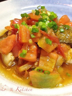 カレイの中華風トマトソース-レシピのメイン写真
