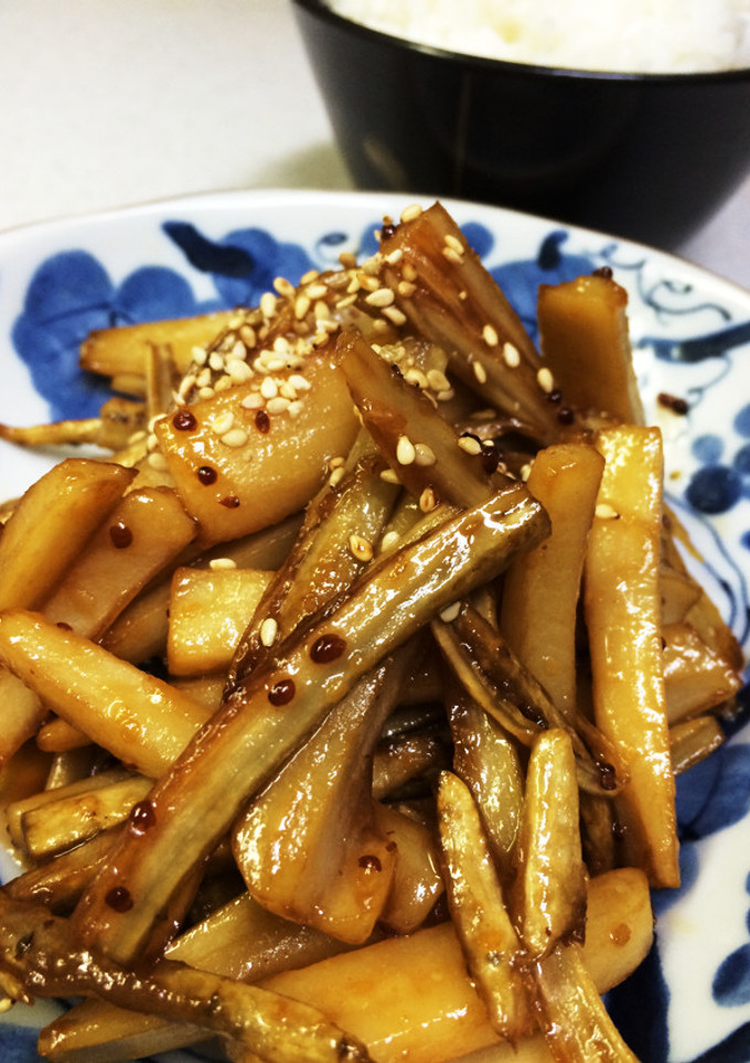 根菜の☆はちみつ&粒マスタード☆きんぴら-レシピのメイン写真