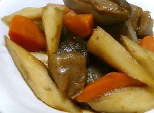 ごぼう、人参、しいたけとこんにゃくの煮物-レシピのメイン写真