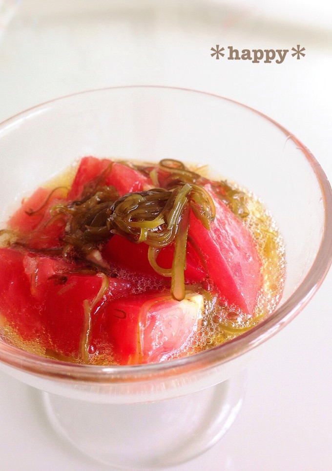 ＊簡単♡めかぶとトマトの和え物＊-レシピのメイン写真