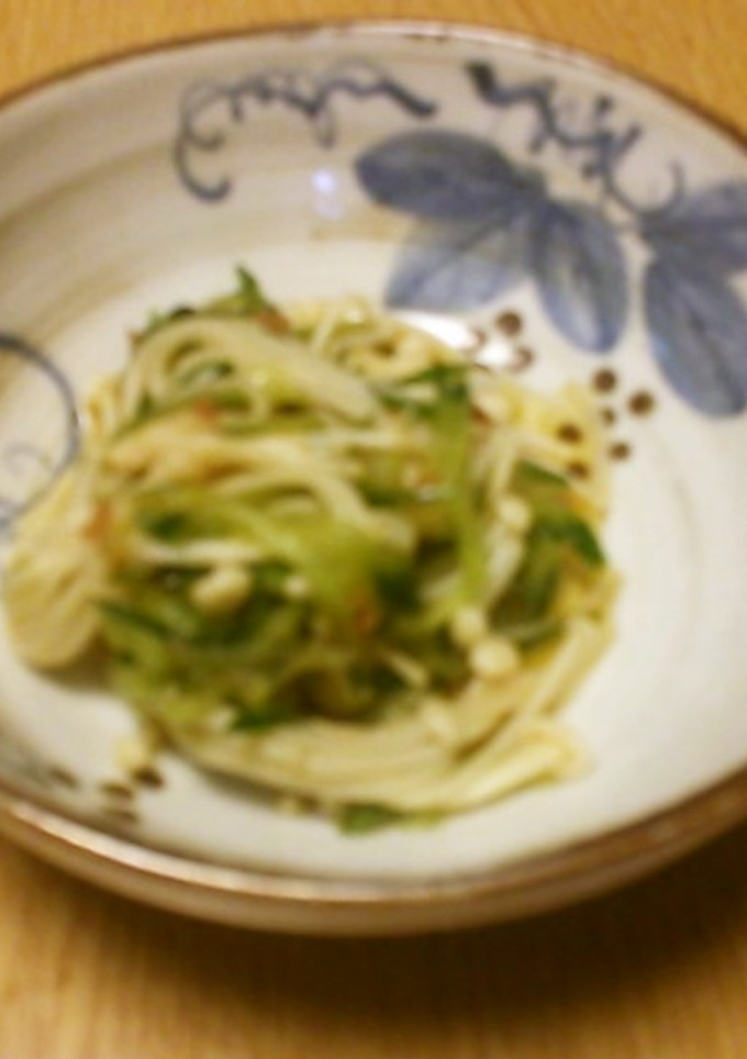 胡瓜とえのきの梅味あえ-レシピのメイン写真