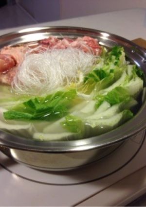 超〜シンプル⭐︎白菜鍋-レシピのメイン写真
