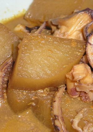 いか（いかわた入り）と大根の煮物-レシピのメイン写真