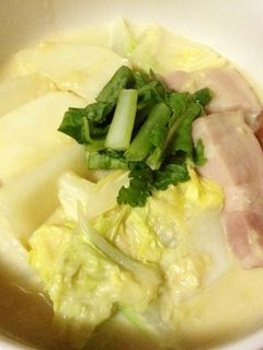 かぶと白菜のクリームコーン煮♡-レシピのメイン写真