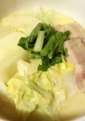 かぶと白菜のクリームコーン煮♡-レシピのメイン写真