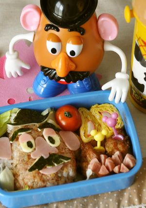 簡単キャラ弁☆トイストーリーポテトヘッド-レシピのメイン写真
