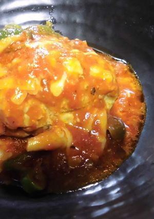 基本の完熟トマトソースでハンバーグ-レシピのメイン写真