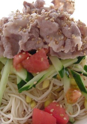 ☆さっぱり豚しゃぶそうめんっ☆-レシピのメイン写真