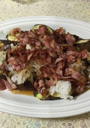 茄子ベーコンのおろしのせ-レシピのメイン写真