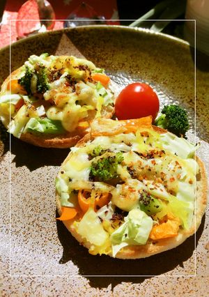 ひとりランチに♡　残り福トースト-レシピのメイン写真