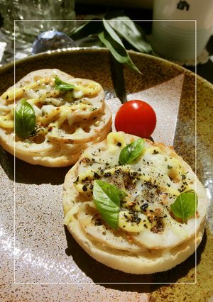 蓮根のオニオンバジルトースト-レシピのメイン写真