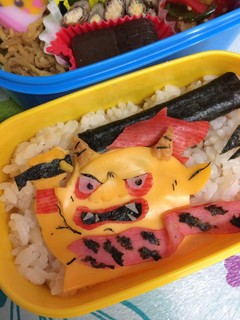 妖怪ウォッチ ☆山吹鬼☆ キャラ弁-レシピのメイン写真