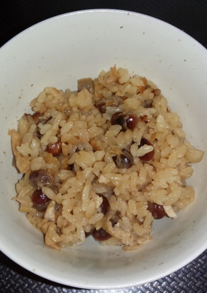 炒った大豆が香ばしい炊き込みご飯-レシピのメイン写真