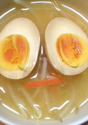 煮卵入りモヤシスープ-レシピのメイン写真