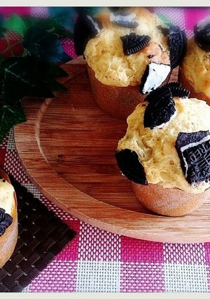 ふわもち豆腐のオレオマフィン-レシピのメイン写真