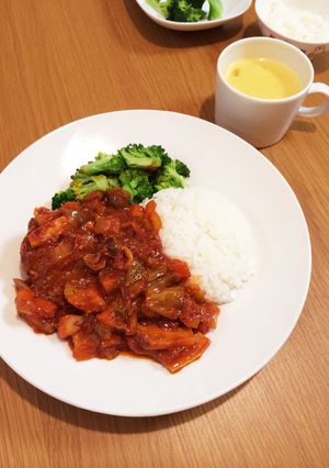 煮込みハンバーグ-レシピのメイン写真