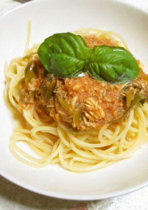 簡単蟹入りトマトソースパスタ-レシピのメイン写真