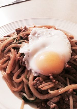 豚ひき肉簡単 焼きうどん-レシピのメイン写真
