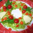 クリスマスに♪ 可愛いリースサラダ