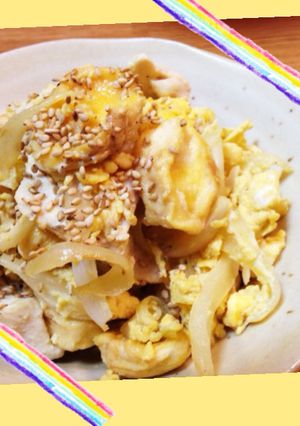 お麩でカサ増し、親子丼-レシピのメイン写真