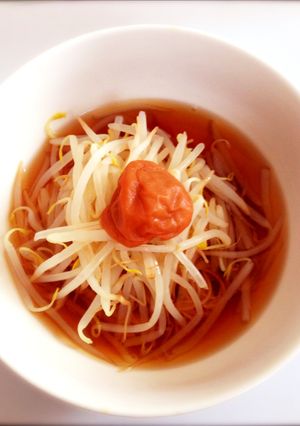 梅もやしにゅうめん-レシピのメイン写真