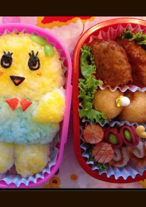 ふなっしーキャラ弁 デコフリ無しでも⁈-レシピのメイン写真