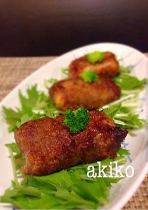 お豆腐の肉巻きオイスターソース焼き-レシピのメイン写真