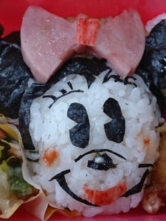 ミニー キャラ弁-レシピのメイン写真