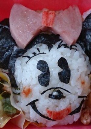 ミニー キャラ弁-レシピのメイン写真
